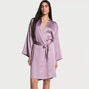 Victoria's Secret Mauve Satin Robe